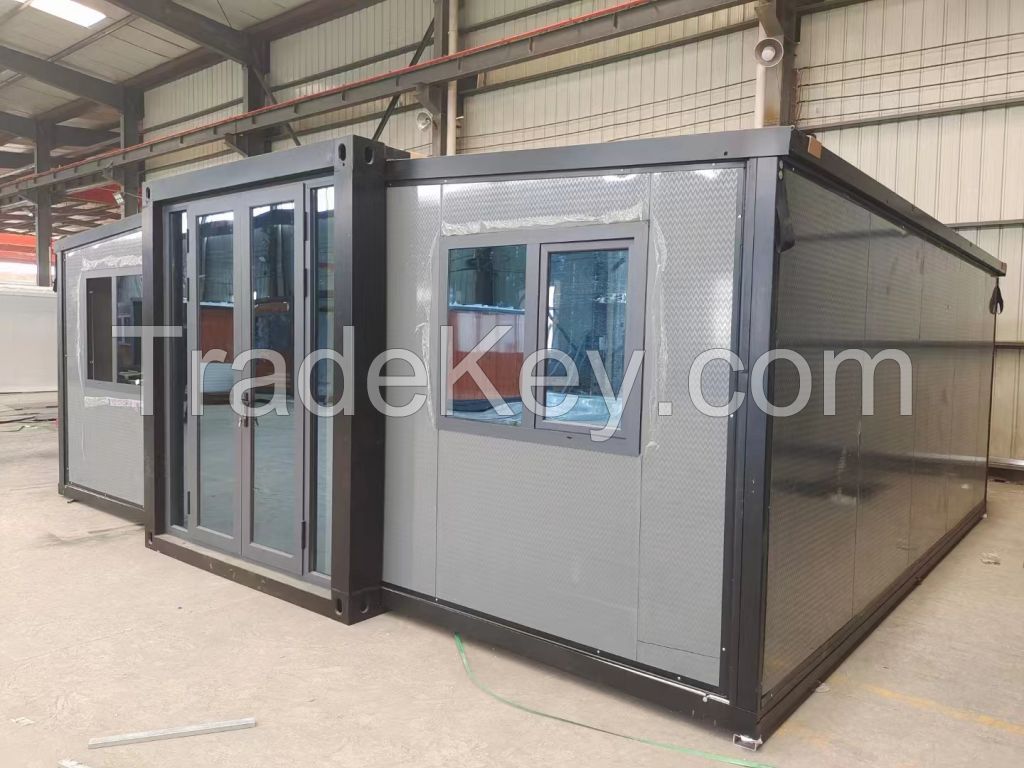 Mobile integrated housing people temporary housing expansion box 20 feet three-in-one double wing container room