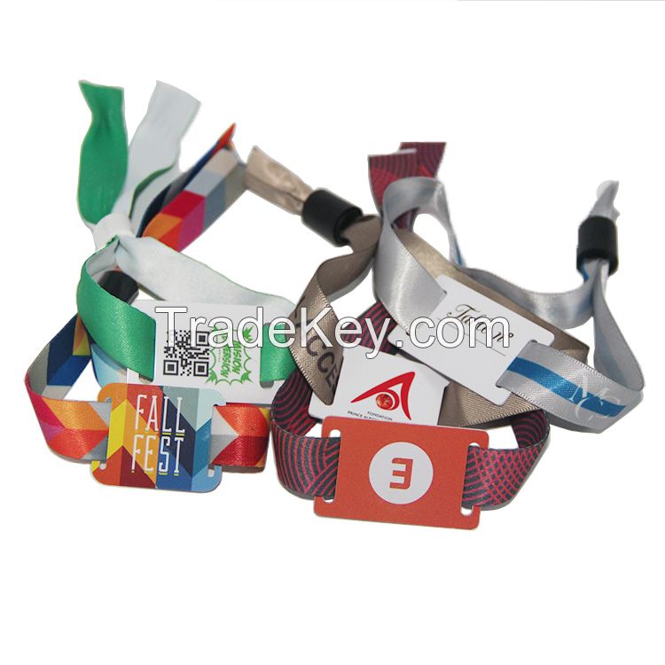 OEM RFID Fabric Wristbands For Events
