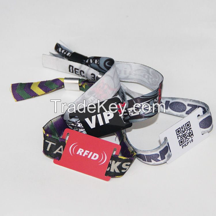 RFID Disposable Fabric wristbands