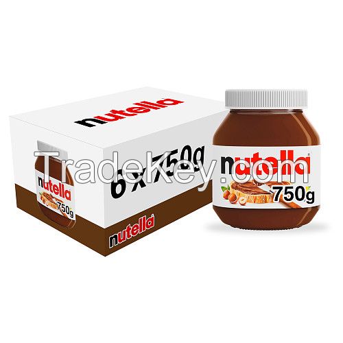 Nutella Chocolate Spread - Milk Flavor, Sweet Taste, Hazelnut & Biscuit Crunch, 1kg Bucket