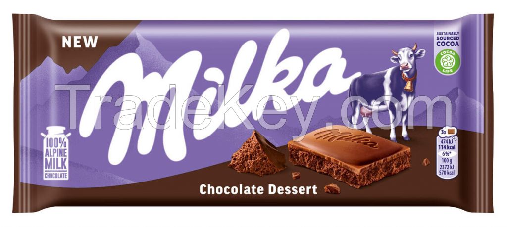 Buy Confectionery Products MilkaChocolate 100g All Flavors Available at Discount Prices