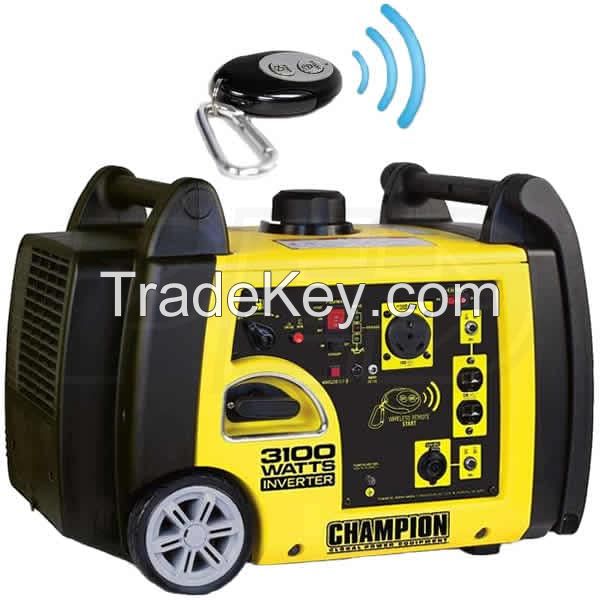 CHAMPION 75537I - 2800 WATT ELECTRIC START INVERTER GENERATOR W/ RV OUTLET & WIRELESS REMOTE