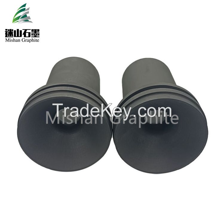 High quality anti oxidation isostatic carbon graphite rocket nozzle for sale