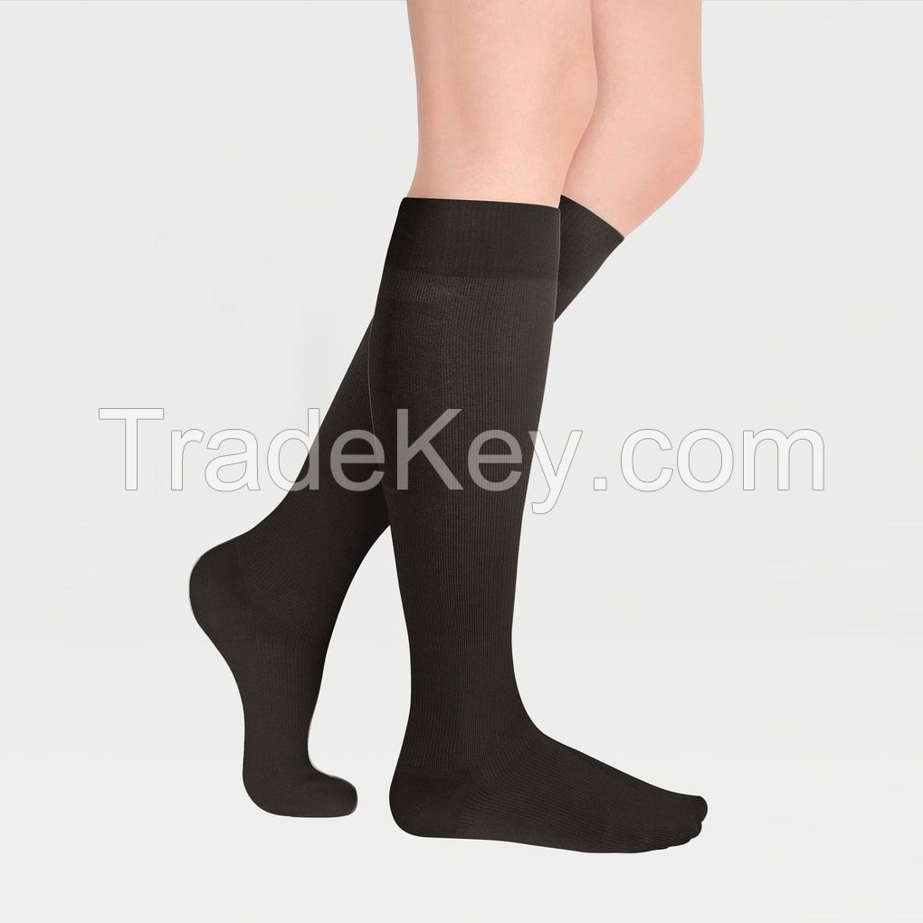 Compression Knee socks for travel with a closed toe ID-235