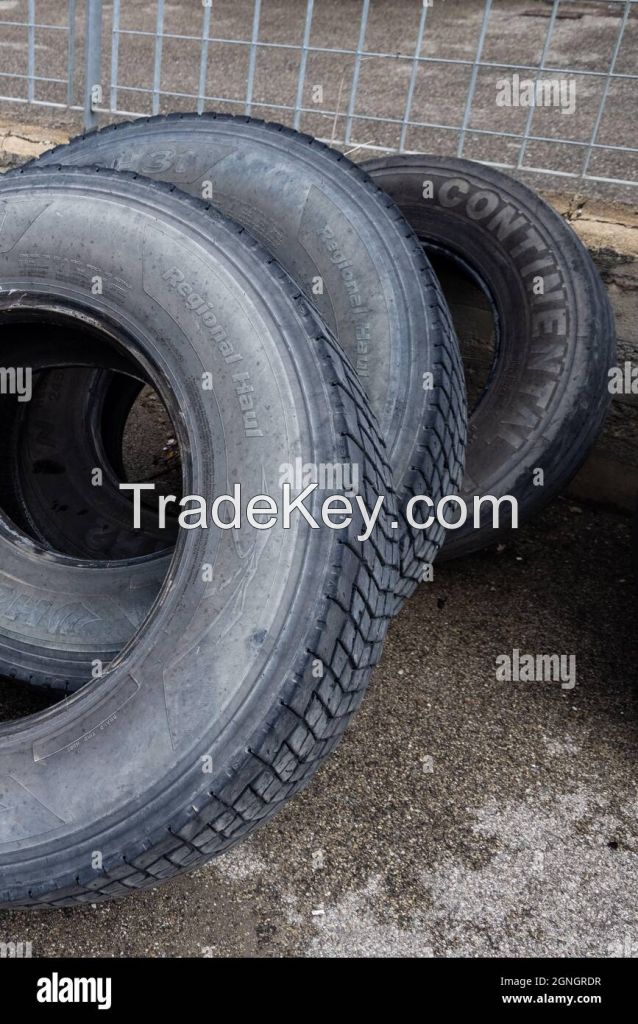 used truck tire scrap