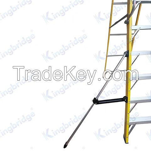 Fiberglass Platform Ladder With Support