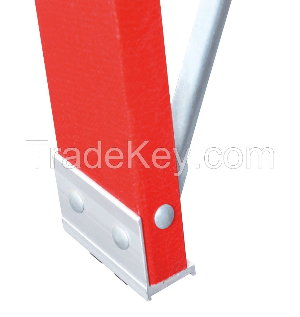 EN131 High quality insulation double Side Fiberglass Step Ladder Twin Ladder