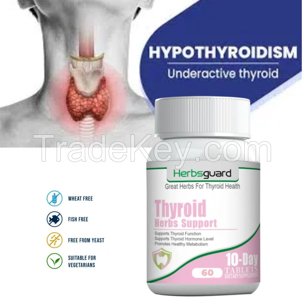 Thyroid Treatment Food Supplement for Thyroid Nodules Hypothyroidism Underactive Thyroid Low Thyroid Hyperthyroidism and Thyroiditis