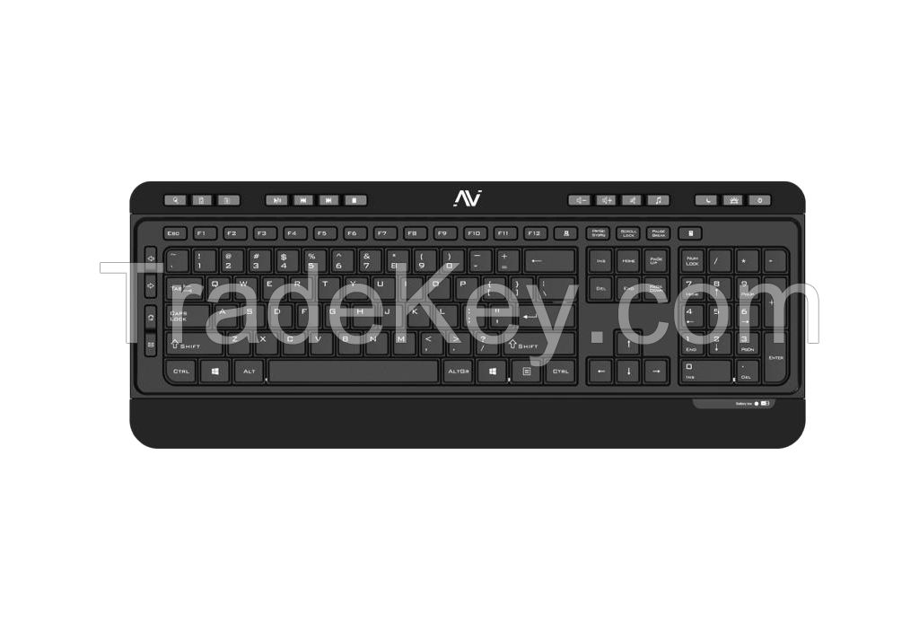 Abacus Key Wireless 2.4GHz Keyboard , Black