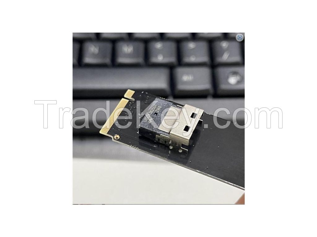 M. 2 hard drive interface to Slimline SAS (SFF-8654) adapter board