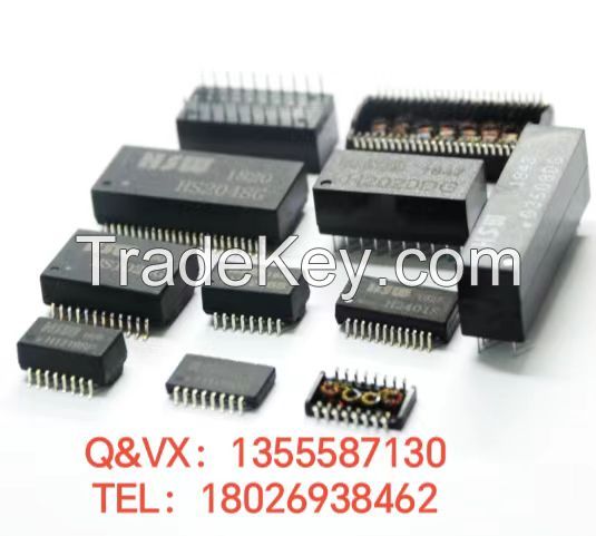Hanrun HY602403 Compatible  1000 Base-T Ethernet Lan Transformer For Router ( PoE SMD 24 PIN Single Port ).