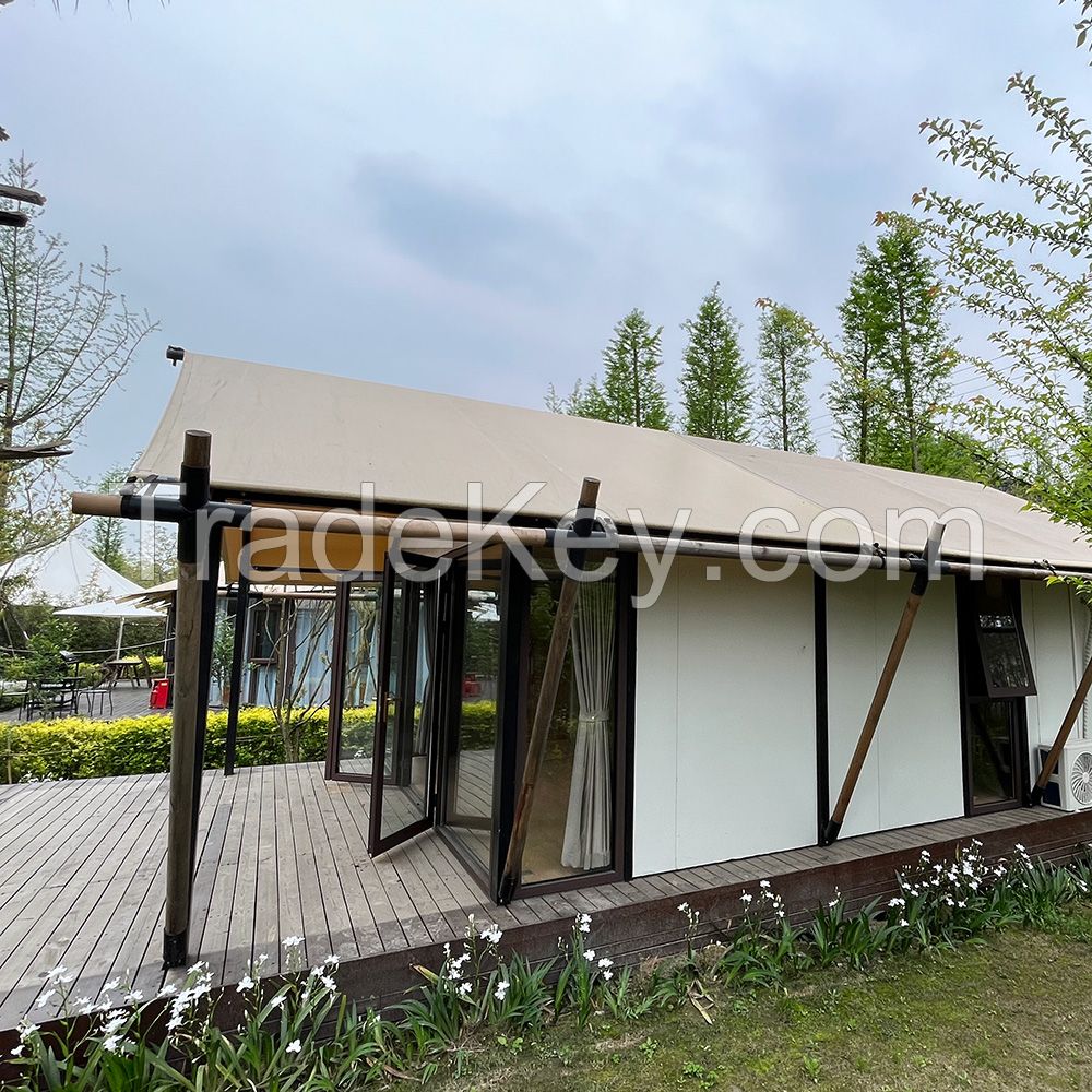Glamping tent for resort and hotel