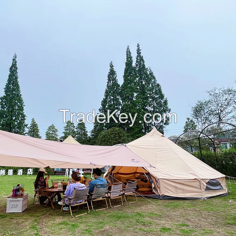 Hot Selling Waterproof  Canvas Bell Tent Outdoor Camping Cotton Canvas