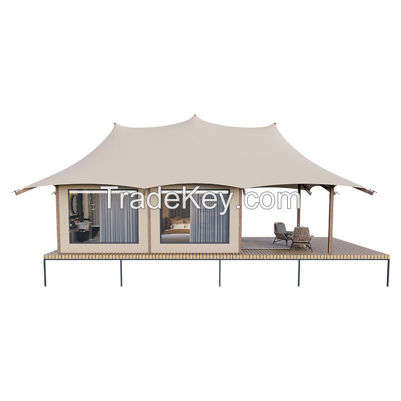 Outdoor Tent Safari Lodge Canvas Glamping Luxury Tent - TONA