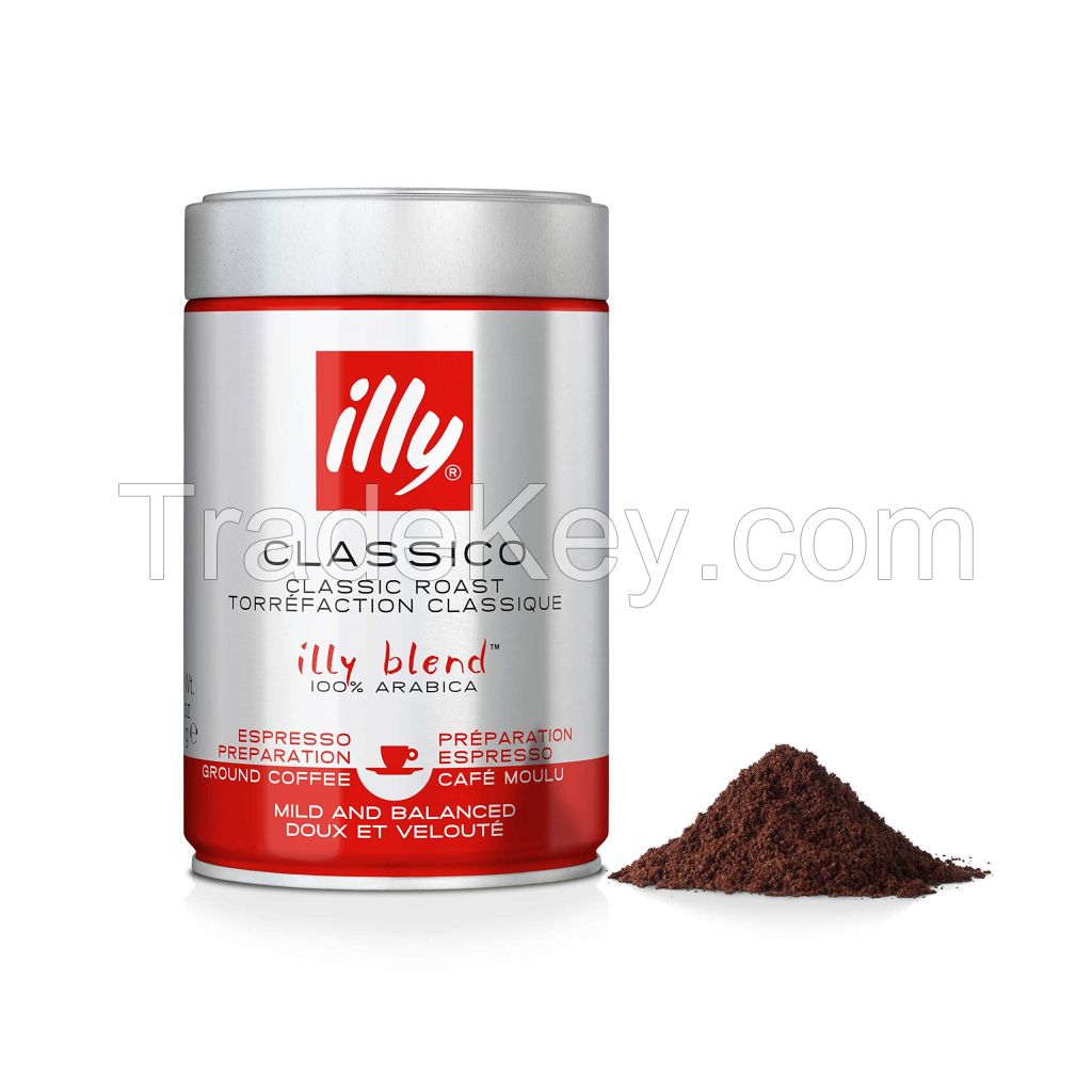 Illy Medium Roast Fine Grind Espresso Coffee 250g