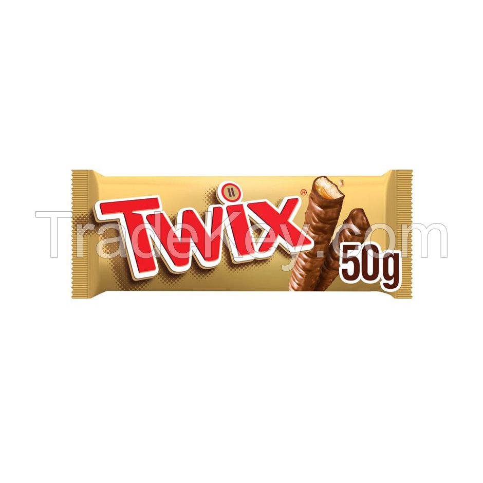 Original Chocolate Twix Biscuit Bars 50g 75g High Quality Twix Chocolate for sale