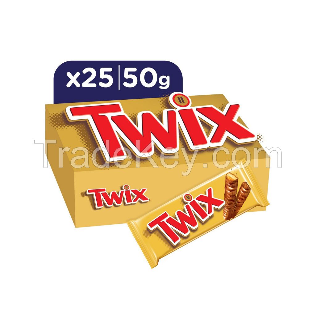 Original Chocolate Twix Biscuit Bars 50g 75g High Quality Twix Chocolate for sale
