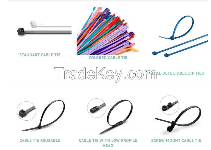 Cable ties, cable fasteners 