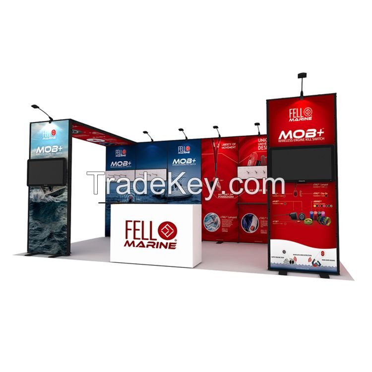 10x20ft Modular Aluminum easy assembly exhibition trade show display booth