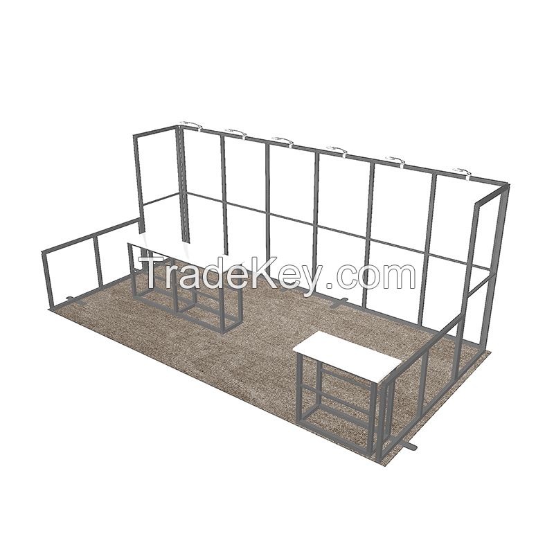 10x20ft Modular Aluminum easy assembly exhibition trade show display booth