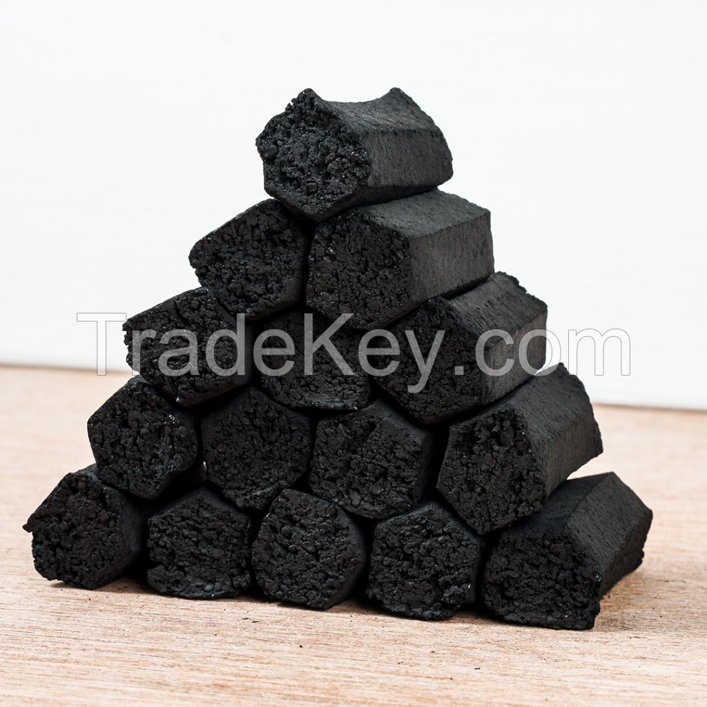 Coconut charcoal briquettes for shisha/hookah