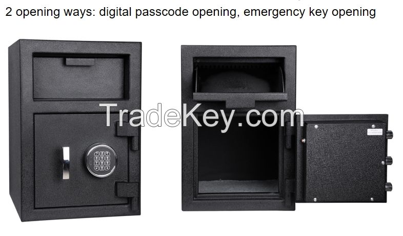 Depository safe with electronic lock