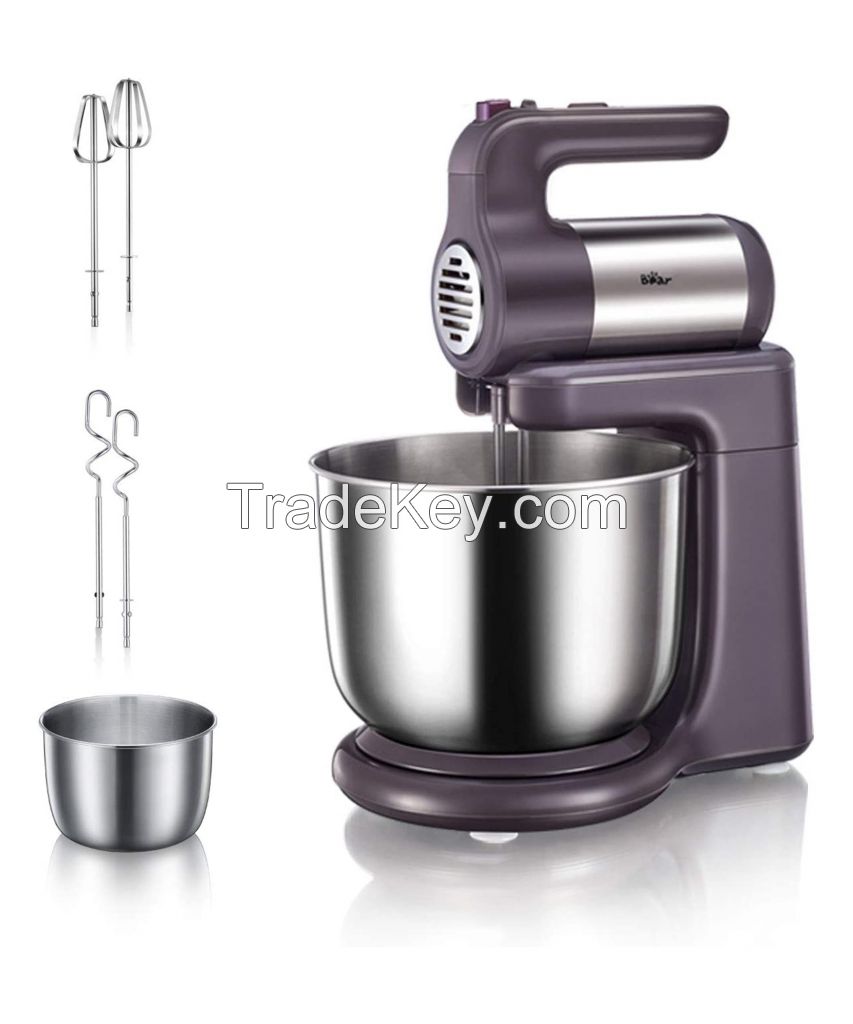 Electric Stand Mixer with Stainless Steel Bowl 300W 4L