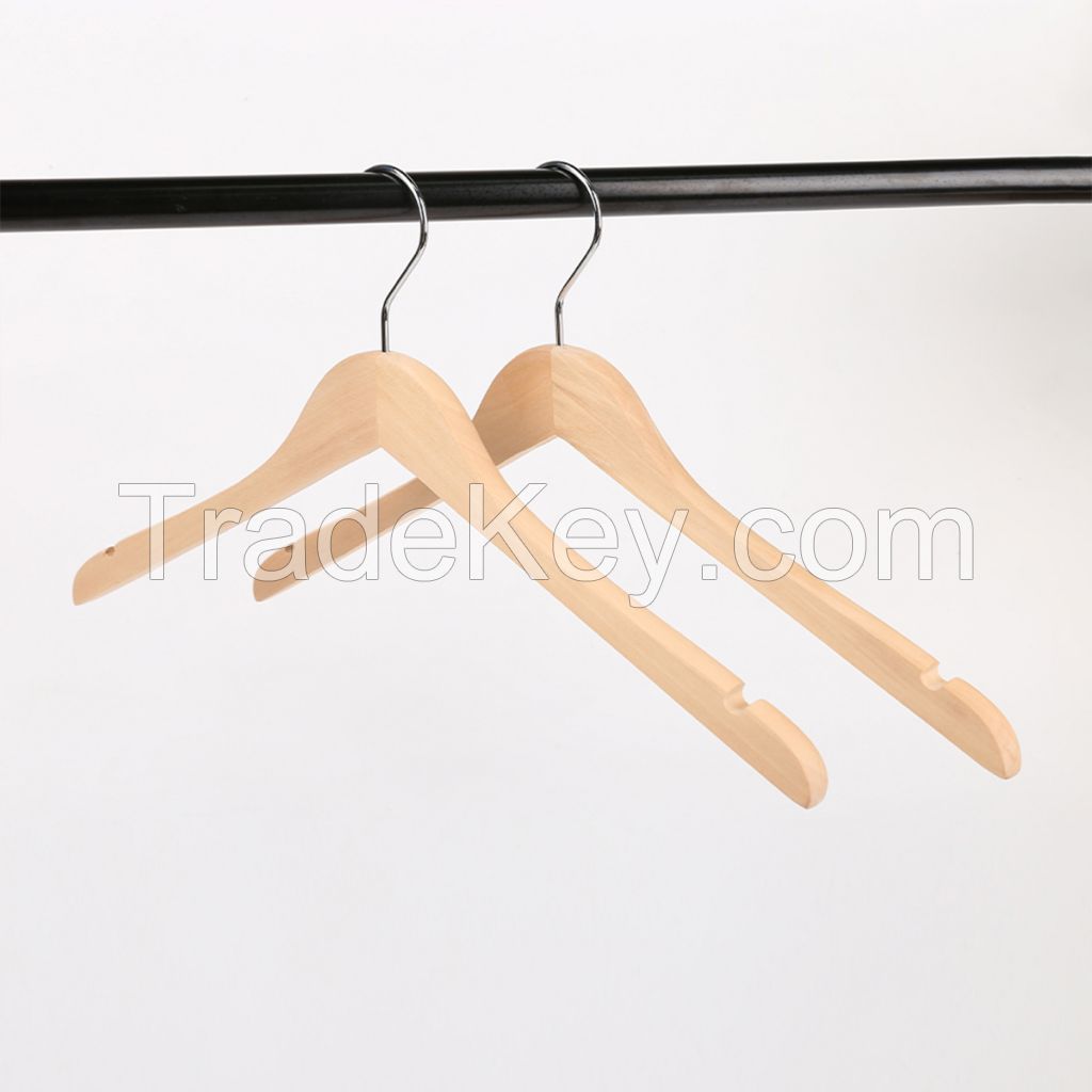 Wooden Hanger-Solid wood logs, environmentally friendly, unpainted, simple and high-end adult hangers, home furnishings, solid wood hangers, skirts, shirts, jackets, suits, pants, shirts, and single shirts are available