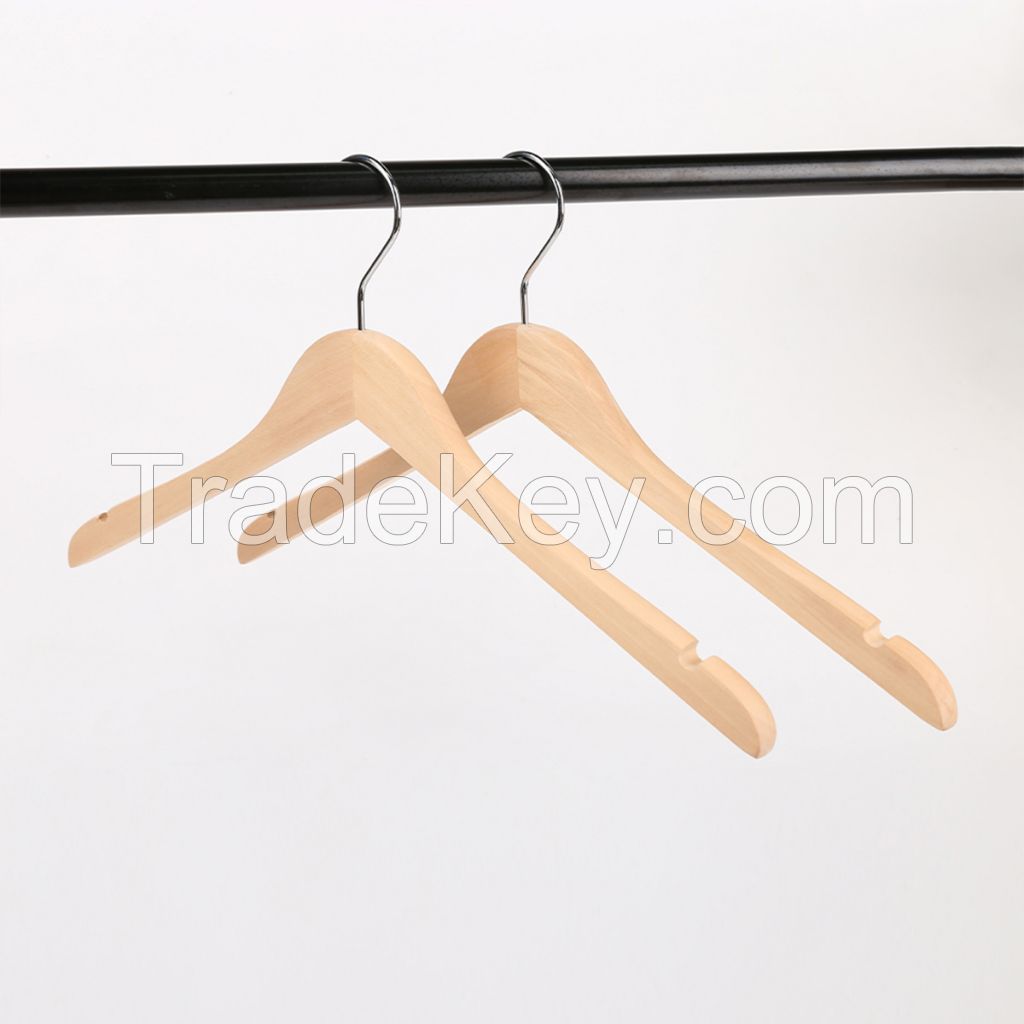 Wooden Hanger-solid Wood Logs, Environmentally Friendly, Unpainted, Simple And High-end Adult Hangers, Home Furnishings, Solid Wood Hangers, Skirts, Shirts, Jackets, Suits, Pants, Shirts, And Single Shirts Are Available