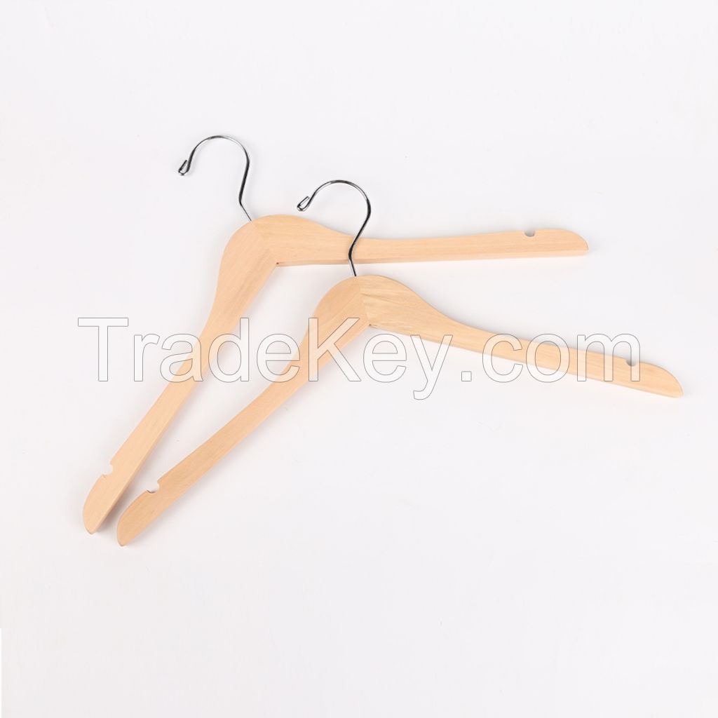 Wooden Hanger-solid Wood Logs, Environmentally Friendly, Unpainted, Simple And High-end Adult Hangers, Home Furnishings, Solid Wood Hangers, Skirts, Shirts, Jackets, Suits, Pants, Shirts, And Single Shirts Are Available