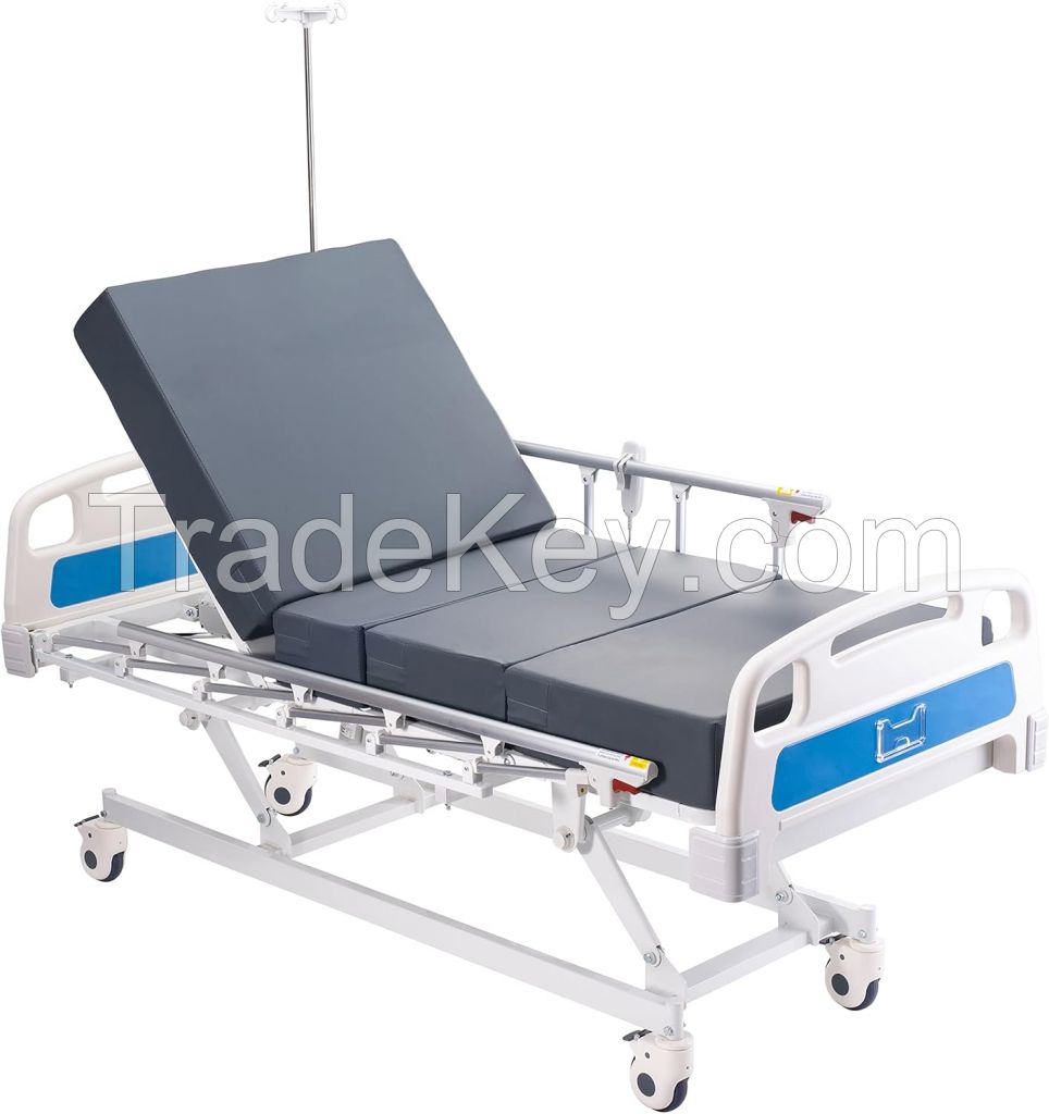 Hospital Bed Electric 3 Function with IV Pole (Bed with Mattress)