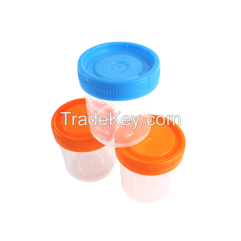 100ml 120ml specimen container urinal cup disposable sterile specimen cups