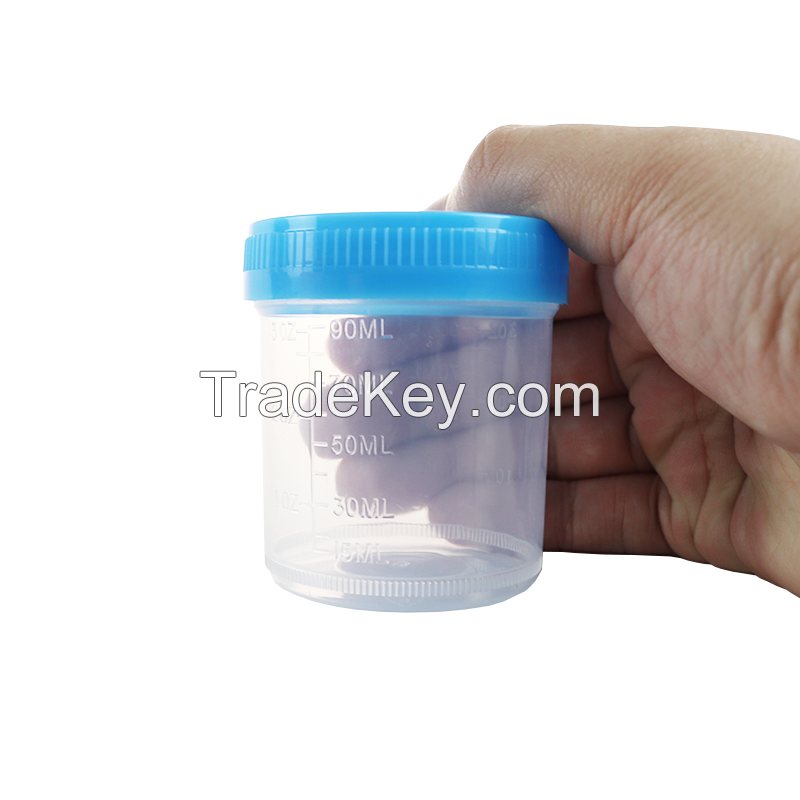 100ml 120ml specimen container urinal cup disposable sterile specimen cups