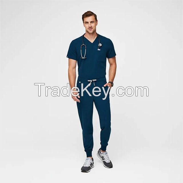 Custom Breathable Hospital Uniform Nurse Medical Scrub