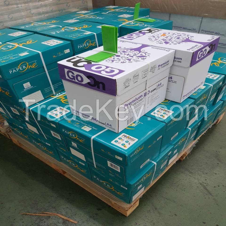 70GSM 75GSM 80GSM 100% Pulp A4 Paper Copier 500 Sheets/Ream - 5 Reams/Box A4 Copy Paper