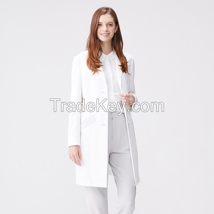 hospital doctor uniform unisex scrub uniform white medical consultation jacket lab coat