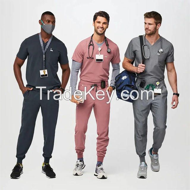 Custom Breathable Hospital Uniform Nurse Medical Scrub