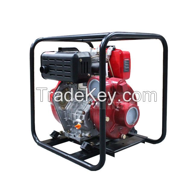 3 inch high pressure cast iron recoil start diesel engine 10hp water pump