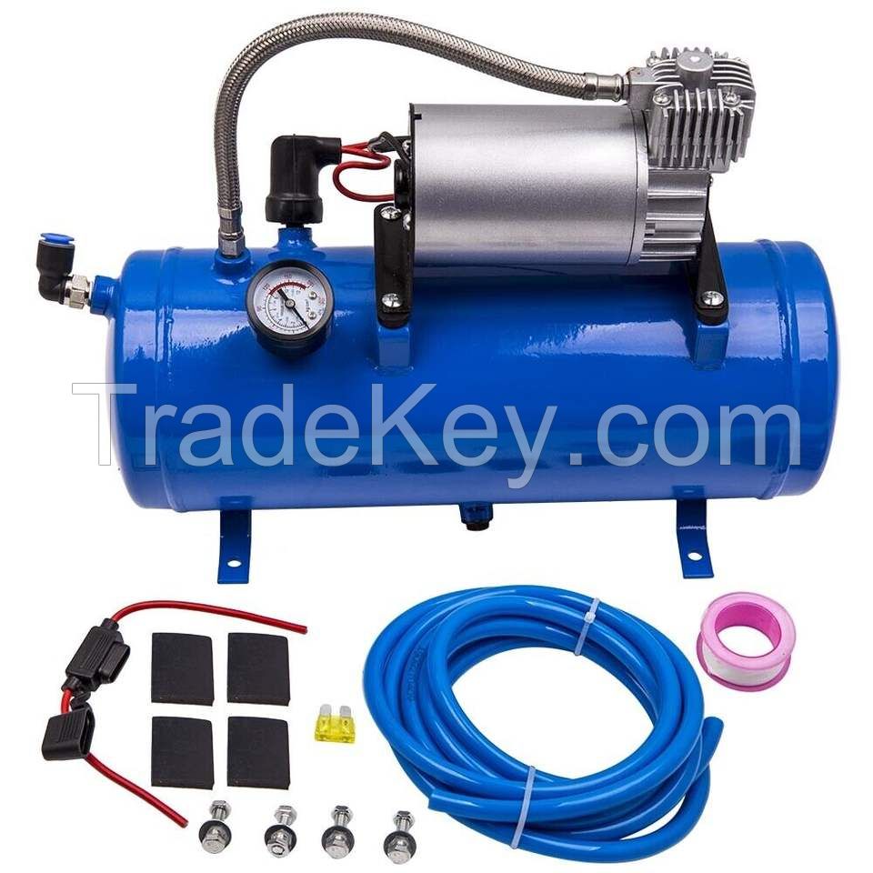  Tire inflation pump air suspension compressor with 1 gallon air tank for air suspension kit