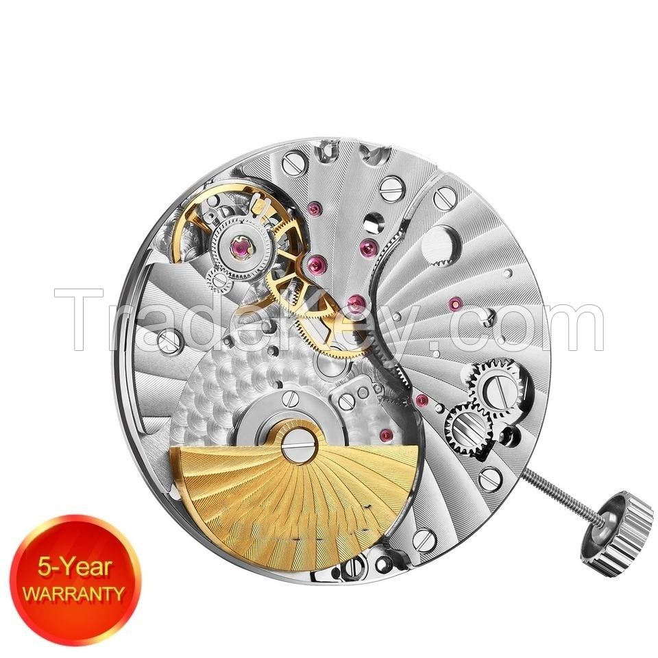 Customized Luxury Mechanical Movement with 30 Jewels Mini Rotor