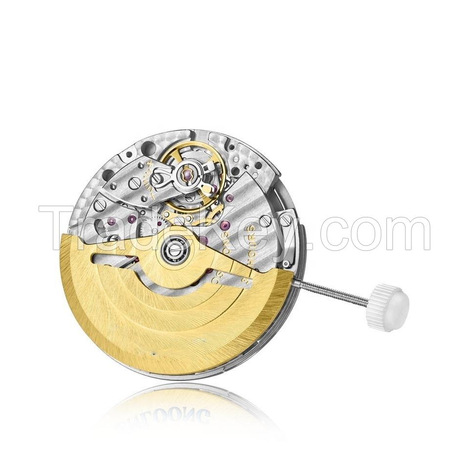 Customized Luxury Mechanical Movement with 30 Jewels Mini Rotor