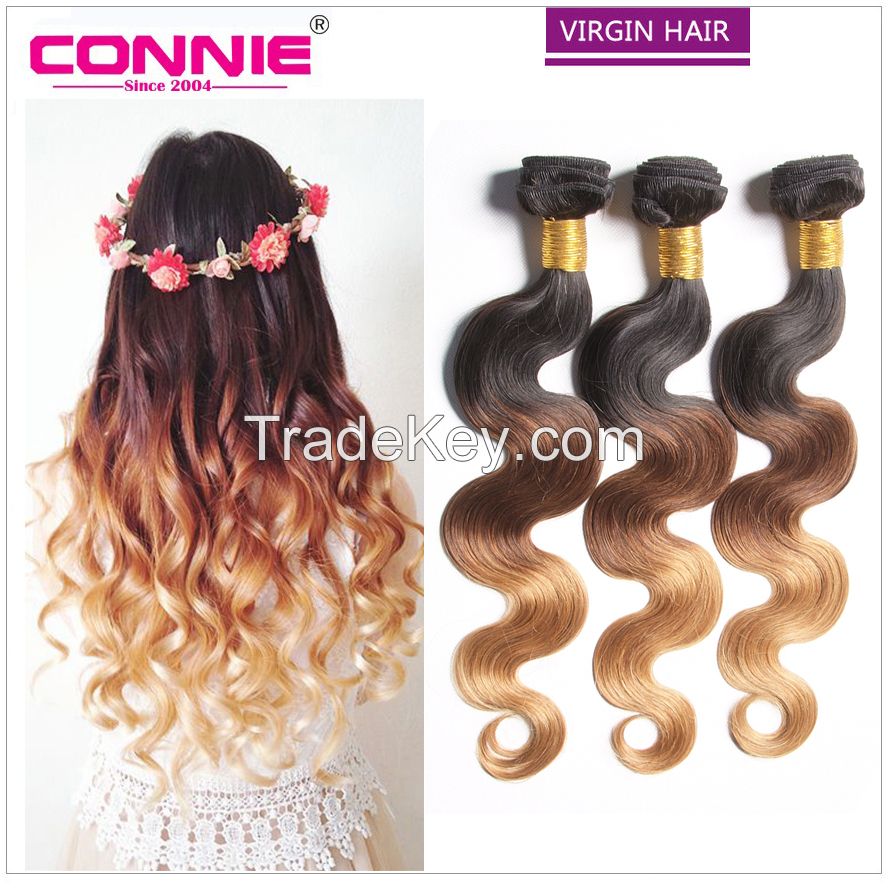 Affordable Price Full And Thick Ombre Virgin Hair Weave