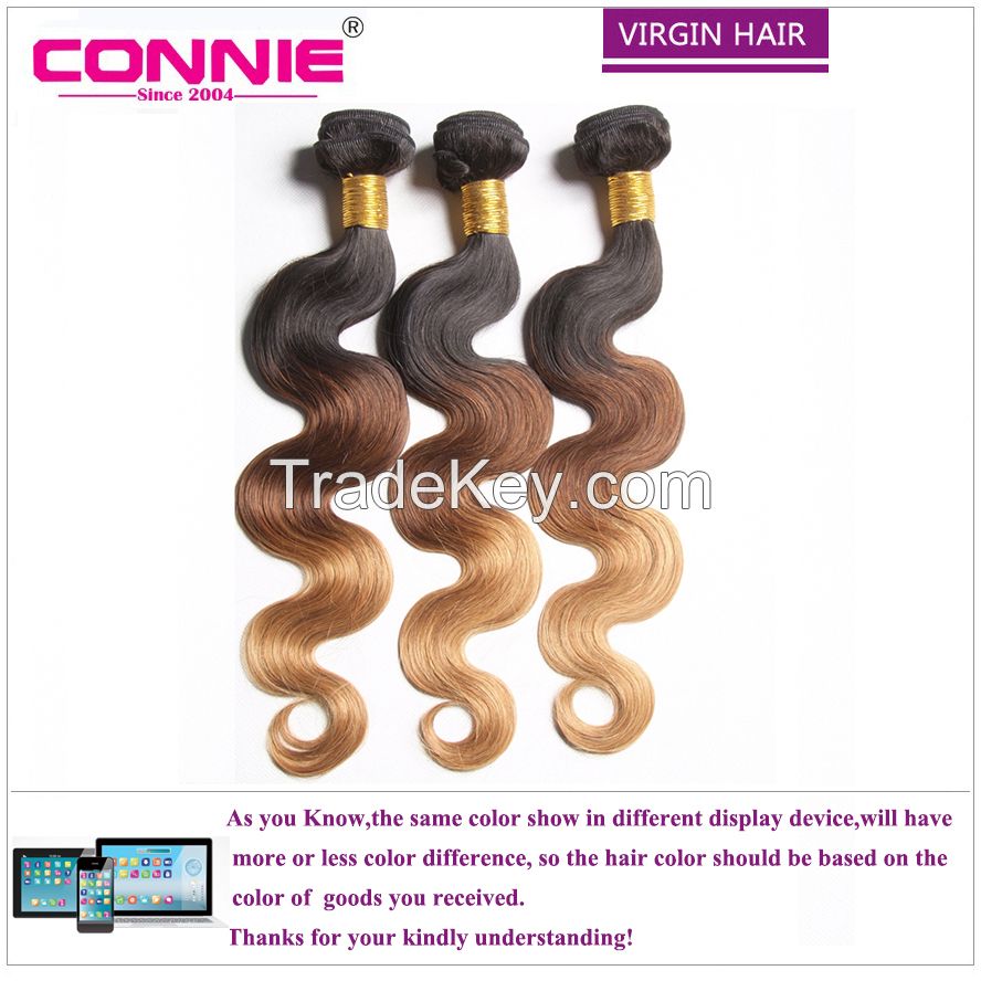 Affordable Price Full And Thick Ombre Virgin Hair Weave