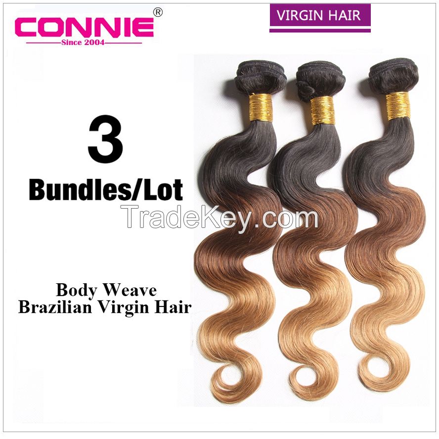 Affordable Price Full And Thick Ombre Virgin Hair Weave
