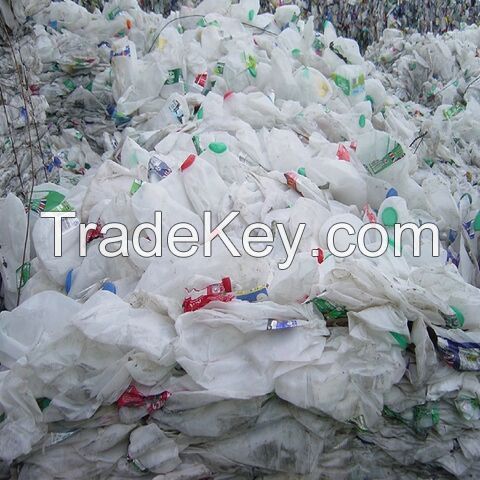 Factory Price HDPE PET Milk Bottle Scrap HDPE Plastics Blue Drum Scrap, HDPE Regrind Pet Bottle Scrap For Sle