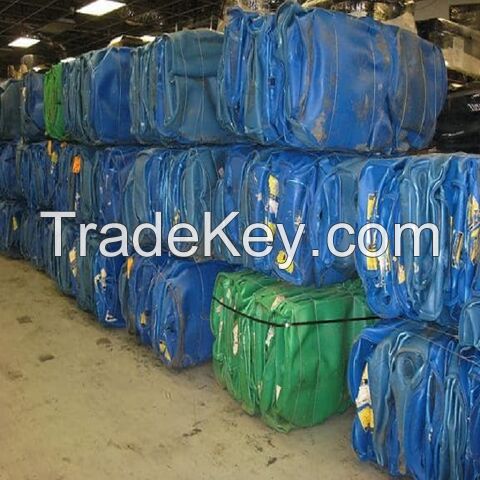 Scrap HDPE Blue Drum Bales, HDPE Blue Regrinds, Plastic Bales Drum HDPE Scrap For Sale 