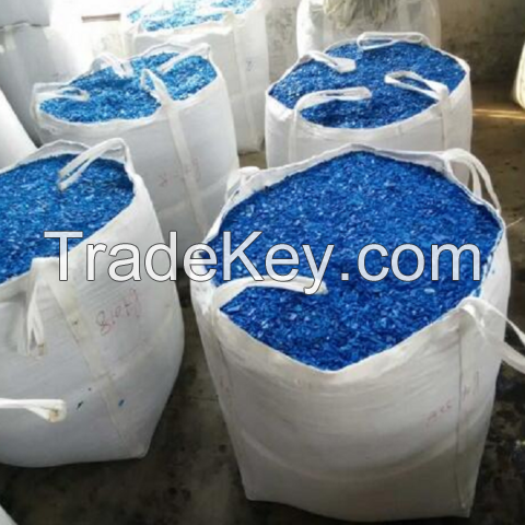 Scrap HDPE Blue Drum Bales, HDPE Blue Regrinds, Plastic Bales Drum HDPE Scrap For Sale 
