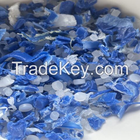 HIgh uality HDPE blue drum scraps for sale