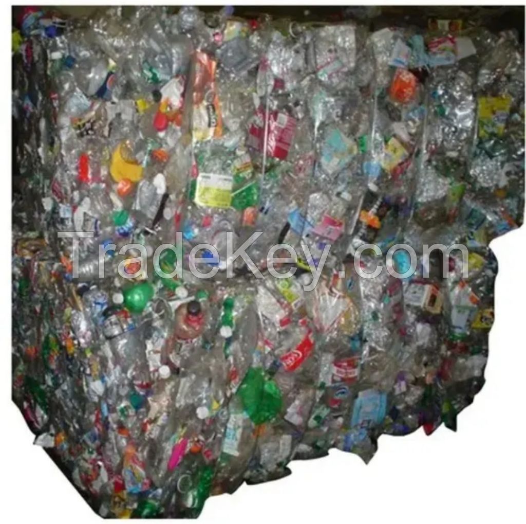 PET Bottle Scrap in bales Mix Color plastic scrap / 100% Clear PET Bottles Plastic Scrap for Sale