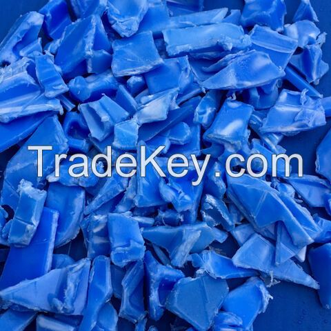 HDPE blue drum baled scrap / READY TO EXPORT HDPE PLASTIC SCRAP BLUE DRUM IN BALED